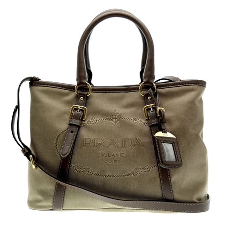 prada tote canvas bag|prada canvas bag price.